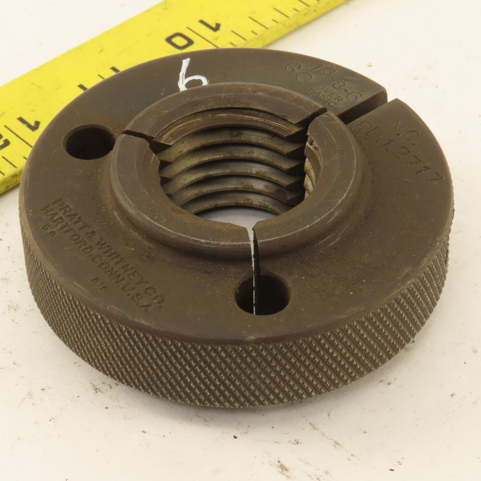 Pratt Whitney 1-3/8"-UNC Thread Ring GO GAGE ONLY GO PD 1.2717