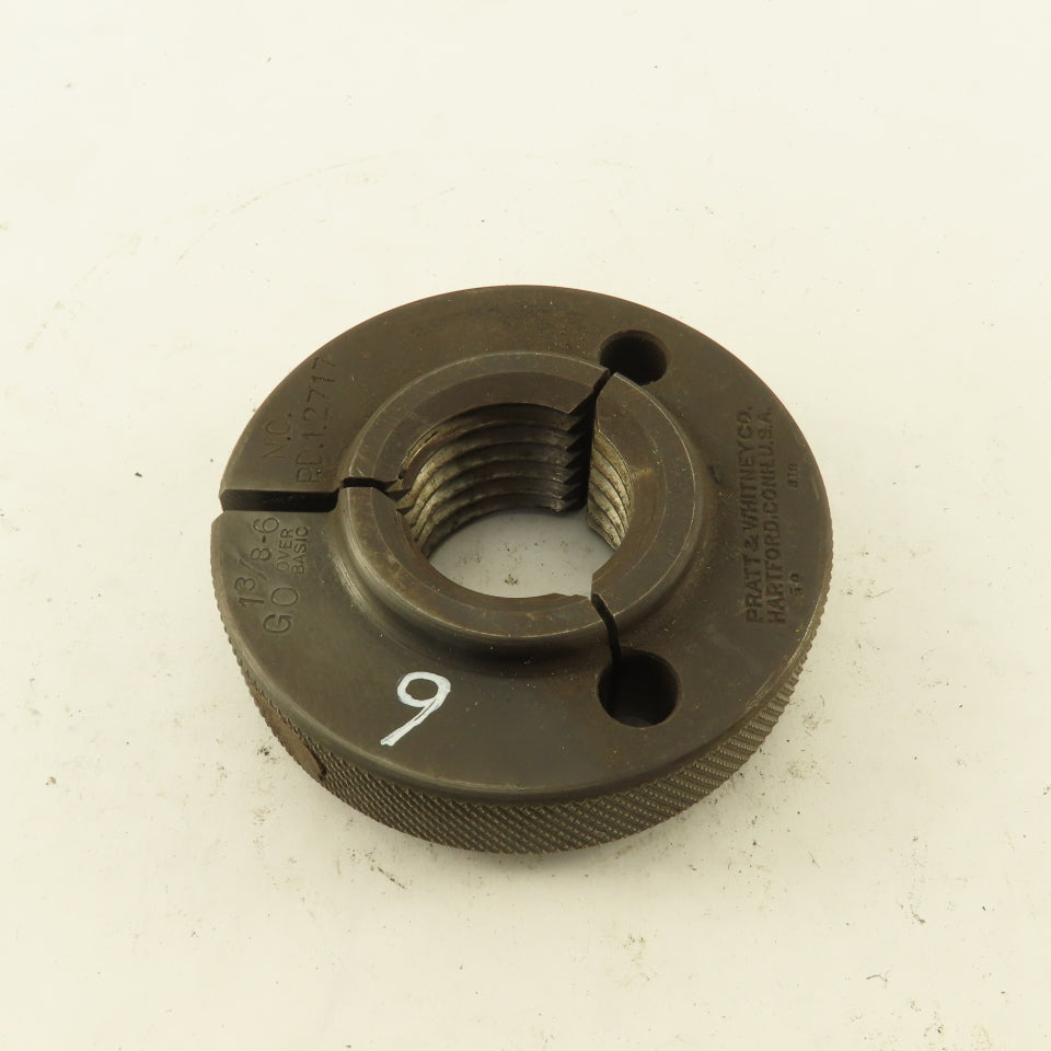 Pratt Whitney 1-3/8"-UNC Thread Ring GO GAGE ONLY GO PD 1.2717