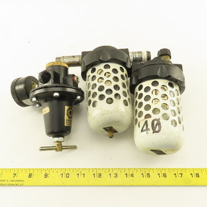 Coil Hose 3/8" NPT Compressed Air Filter Regulator Lubricator