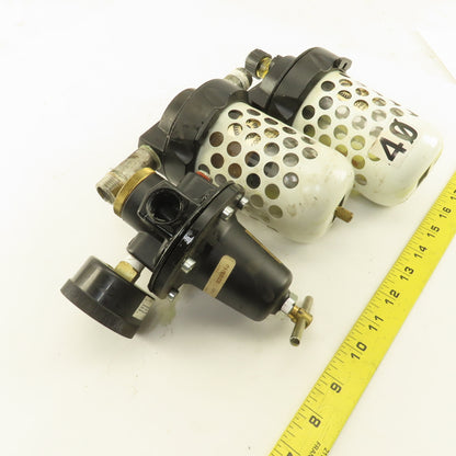 Coil Hose 3/8" NPT Compressed Air Filter Regulator Lubricator