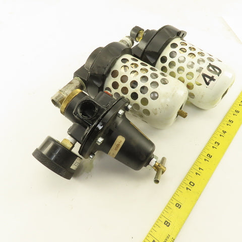 Coil Hose 3/8" NPT Compressed Air Filter Regulator Lubricator