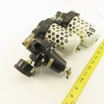 Coil Hose 3/8" NPT Compressed Air Filter Regulator Lubricator