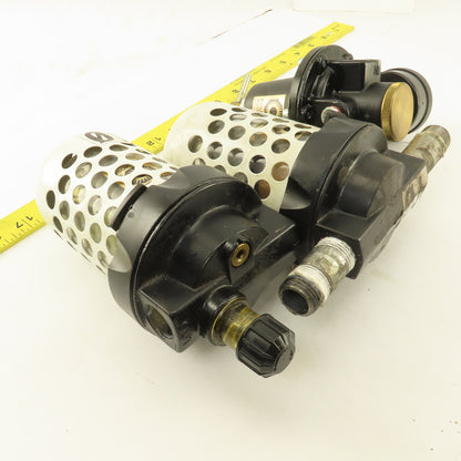 Coil Hose 3/8" NPT Compressed Air Filter Regulator Lubricator