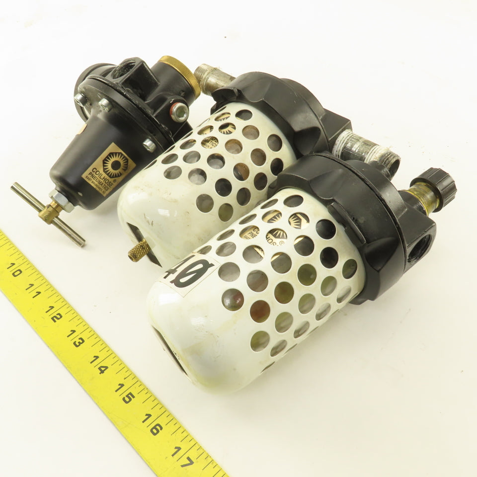 Coil Hose 3/8" NPT Compressed Air Filter Regulator Lubricator