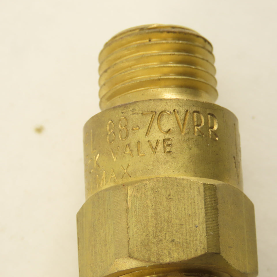 Harris 88-7CVRR Torch End Check Valve B Style Fitting 9/16"-18
