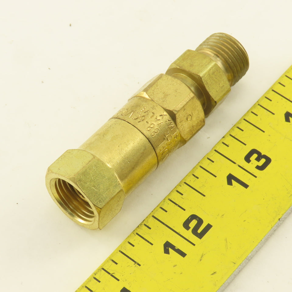 Harris 88-6CVRR Torch End Check Valve B Style Fitting 9/16"-18