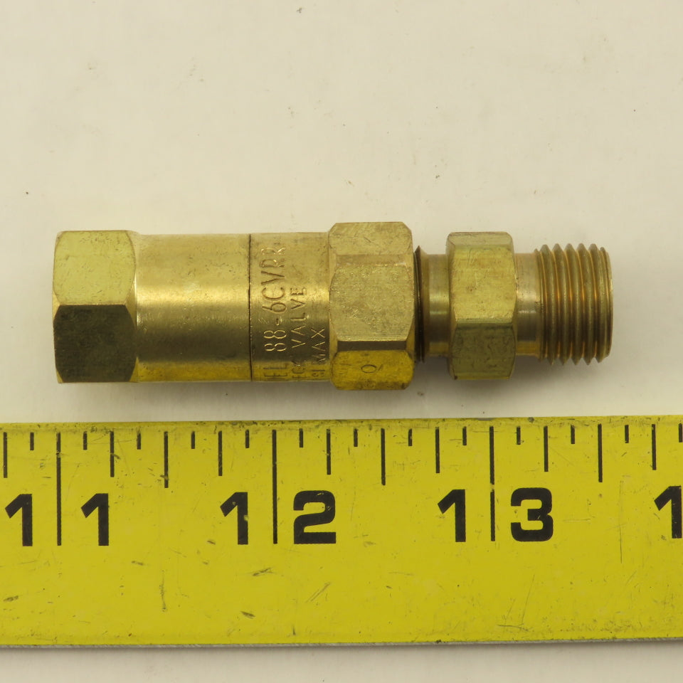 Harris 88-6CVRR Torch End Check Valve B Style Fitting 9/16"-18