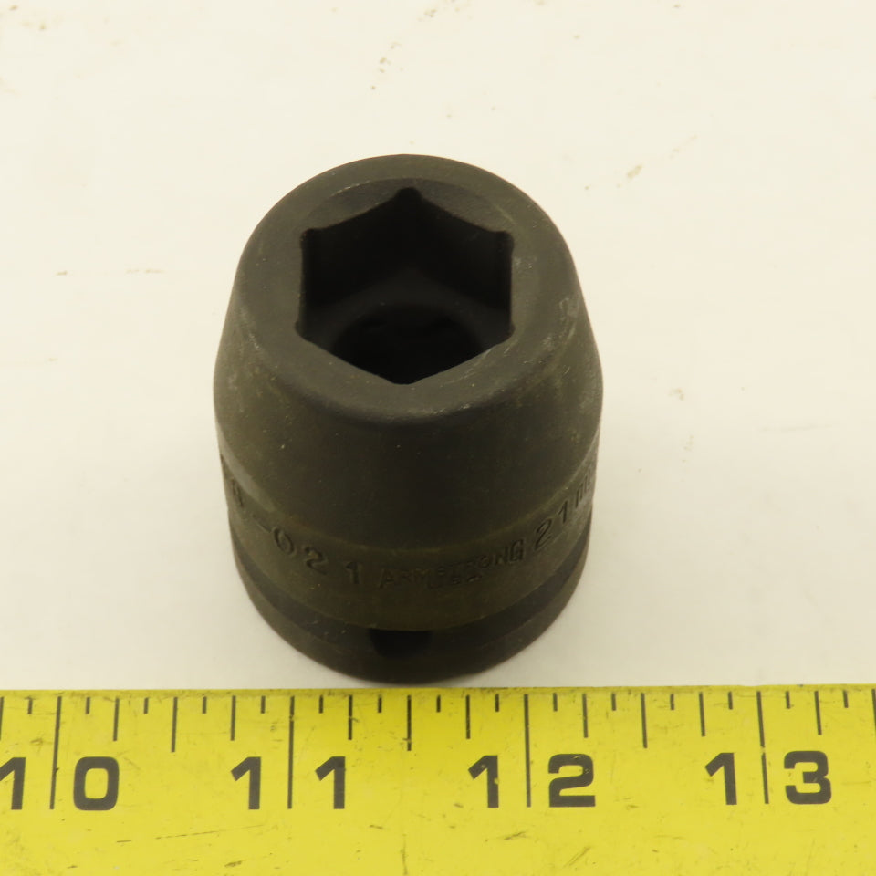 Armstrong 48-02 21mm 6 Point Impact Socket 3/4" Drive