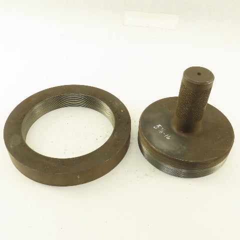 5-7/8"-16 Thread Plug Gauge W/Ring