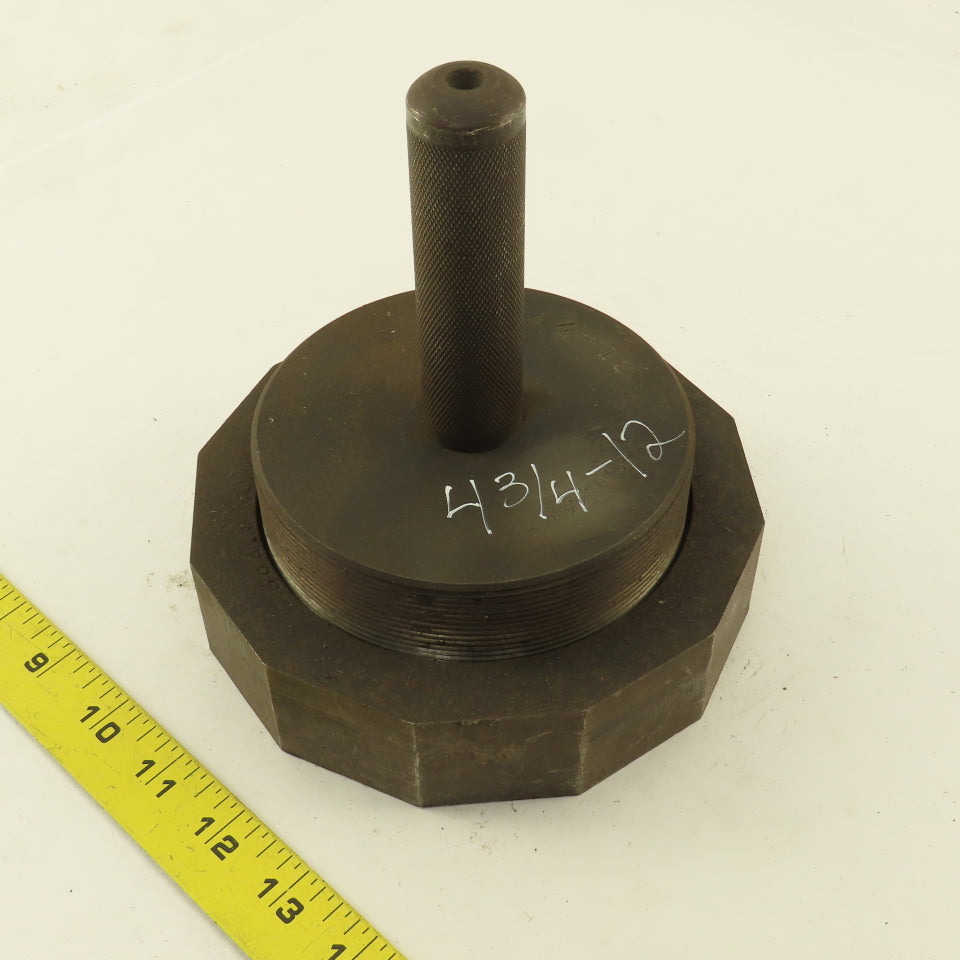 4-3/4"-12 Thread Plug Gauge W/Ring