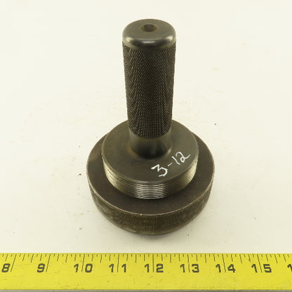 3"- 12 Thread Plug Gauge W/Ring