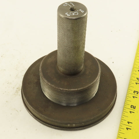 3.003"- 16 Thread Plug Gauge W/Ring PD 2.949