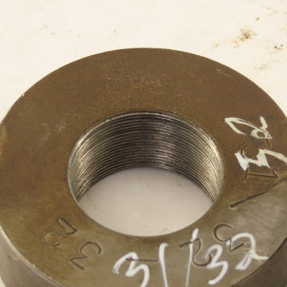 31/32"- 32 Thread Plug Gauge W/Ring