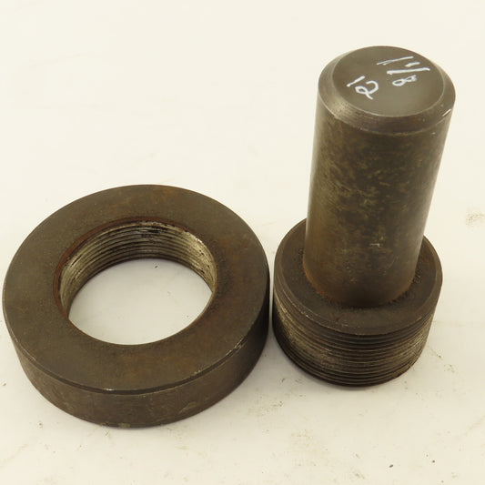 1-1/8"-12 Left Hand Thread Plug Gauge W/Ring