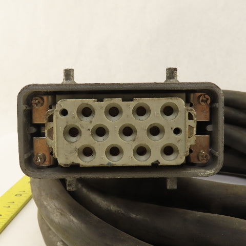 2005-T168 RM2 Robot Cable 12 Pin Female Harting 12 Pin Male 26'