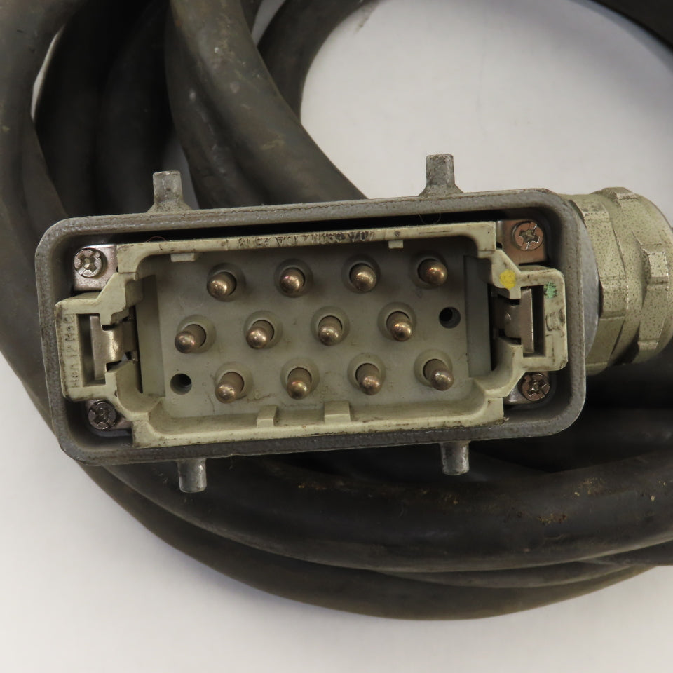 2005-T168 RM2 Robot Cable 12 Pin Female Harting 12 Pin Male 26'