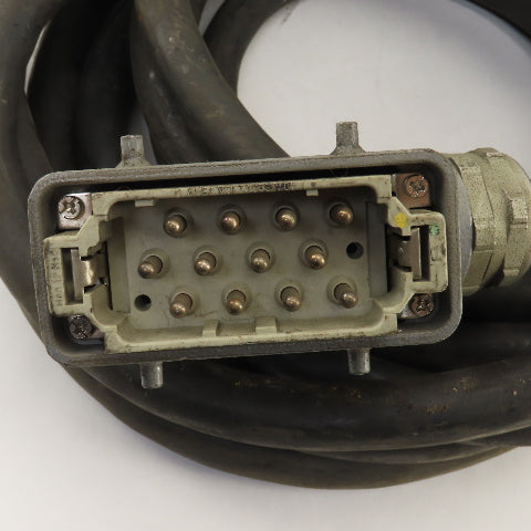 2005-T168 RM2 Robot Cable 12 Pin Female Harting 12 Pin Male 26'