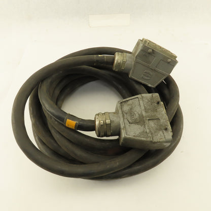 2005-T168 RM2 Robot Cable 12 Pin Female Harting 12 Pin Male 26'