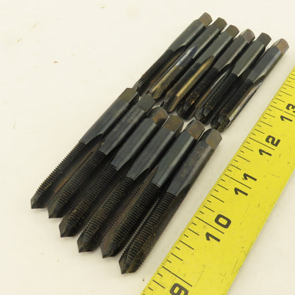 Card Union Twist Drill 3/8"-24 NF Straight Flute Tapered Plug Hand Tap Lot Of 12