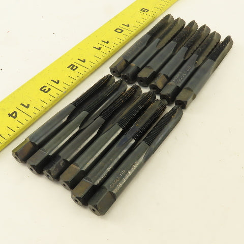 Card Union Twist Drill 3/8"-24 NF Straight Flute Tapered Plug Hand Tap Lot Of 12