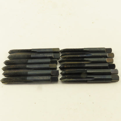 Card Union Twist Drill 3/8"-24 NF Straight Flute Tapered Plug Hand Tap Lot Of 12