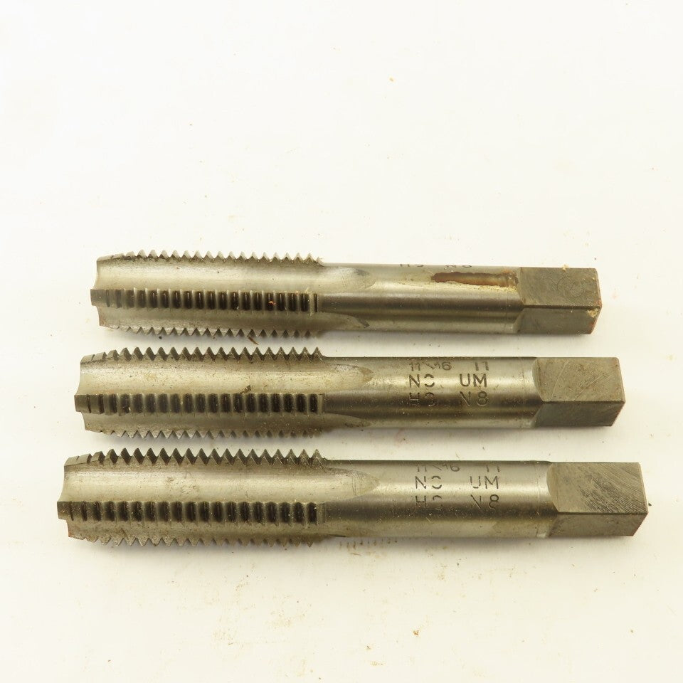 Besly Taps 11/16"-11 NS HSS Straight Flute Bottoming Hand Tap NOS Lot Of 3