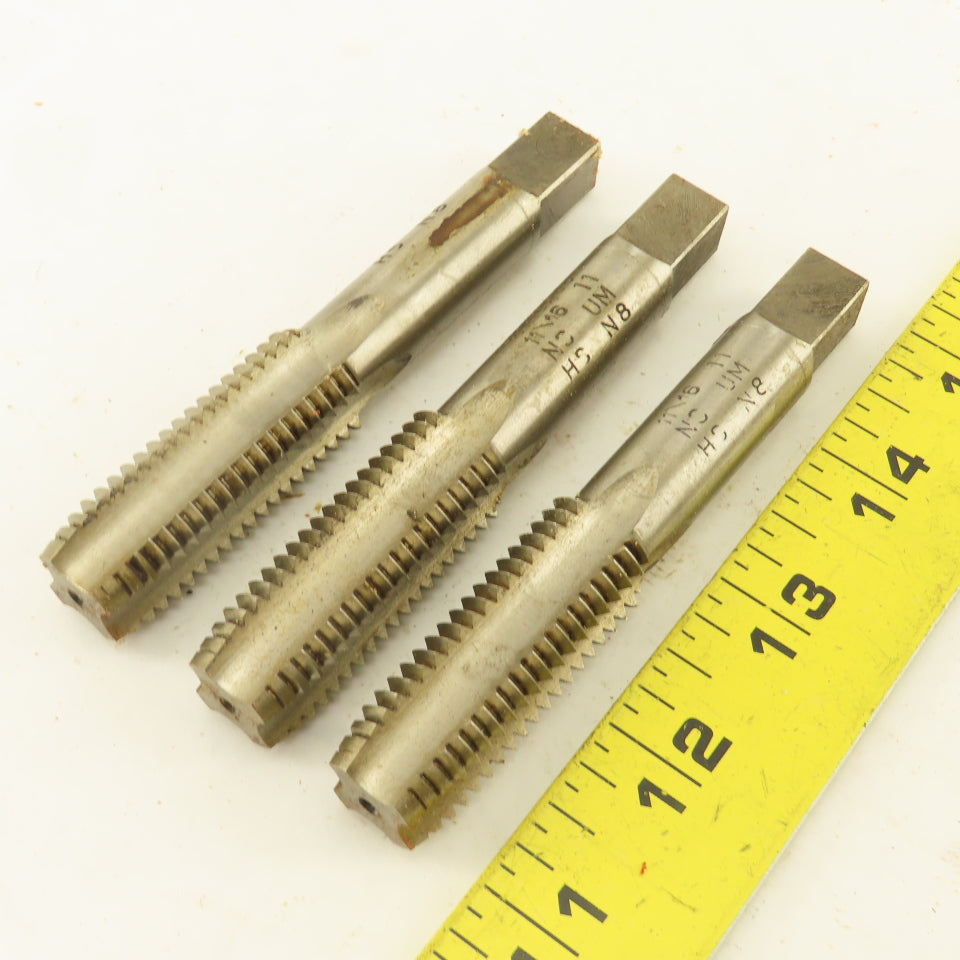 Besly Taps 11/16"-11 NF HSS Straight Flute Bottoming Hand Tap NOS Lot Of 3