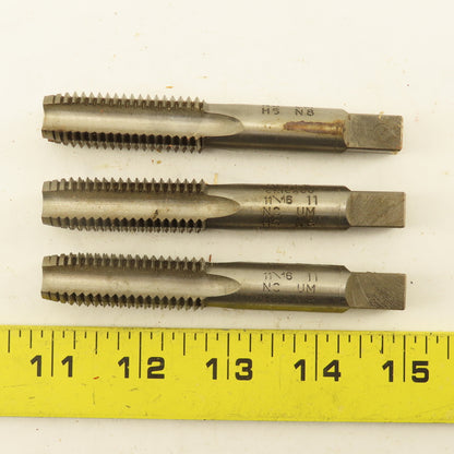 Besly Taps 11/16"-11 NF HSS Straight Flute Bottoming Hand Tap NOS Lot Of 3