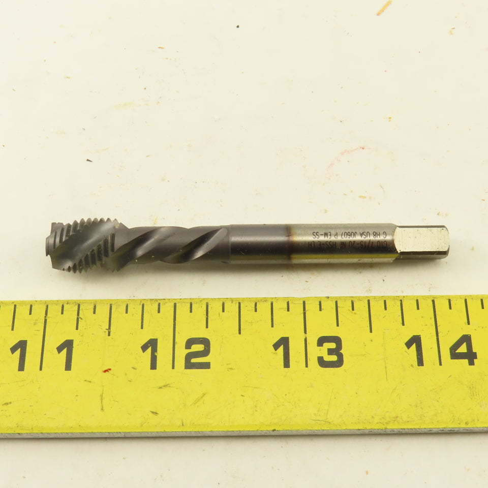 Greenfield GTD 7/16"-20 3 Flute Twist Right Hand Bottoming Tap TiCN Coated