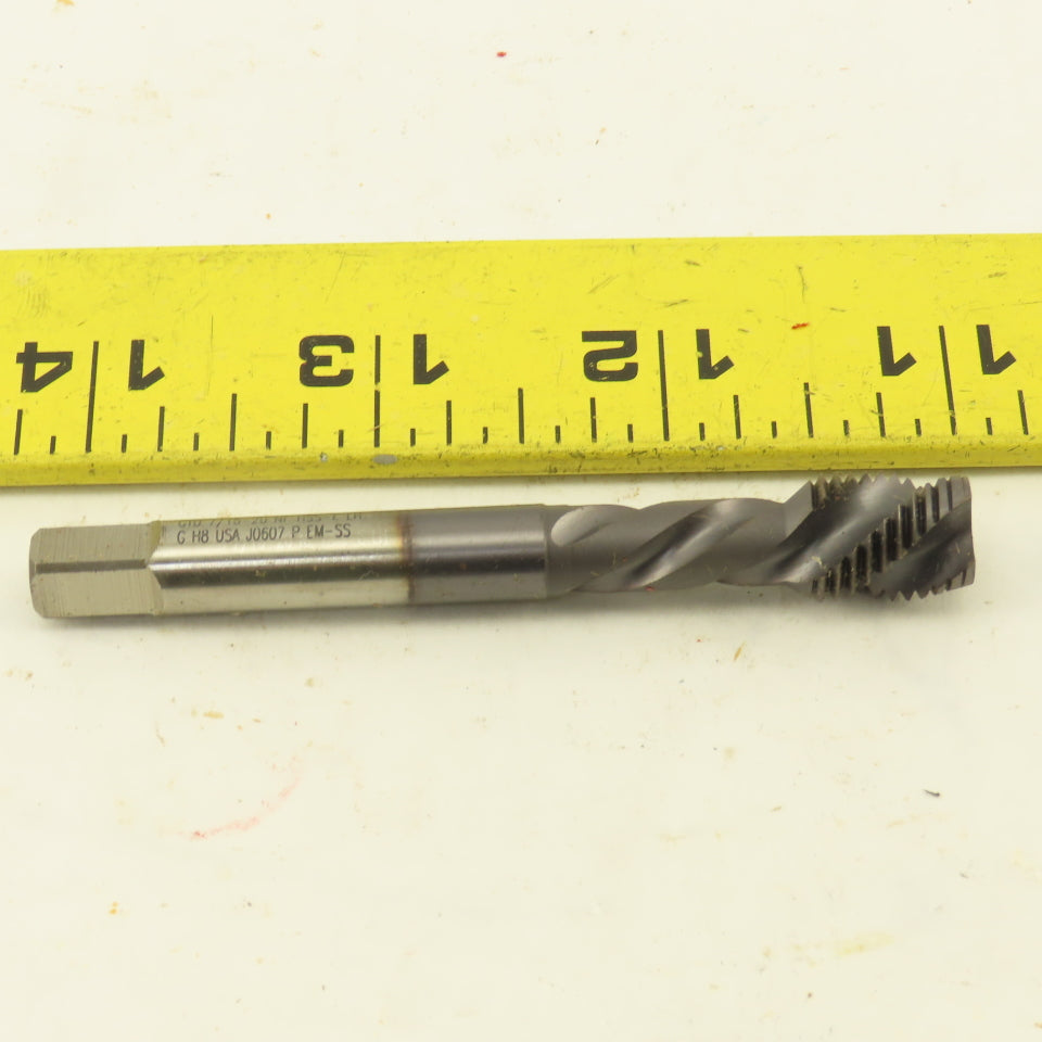Greenfield GTD 7/16"-20 3 Flute Twist Right Hand Bottoming Tap TiCN Coated