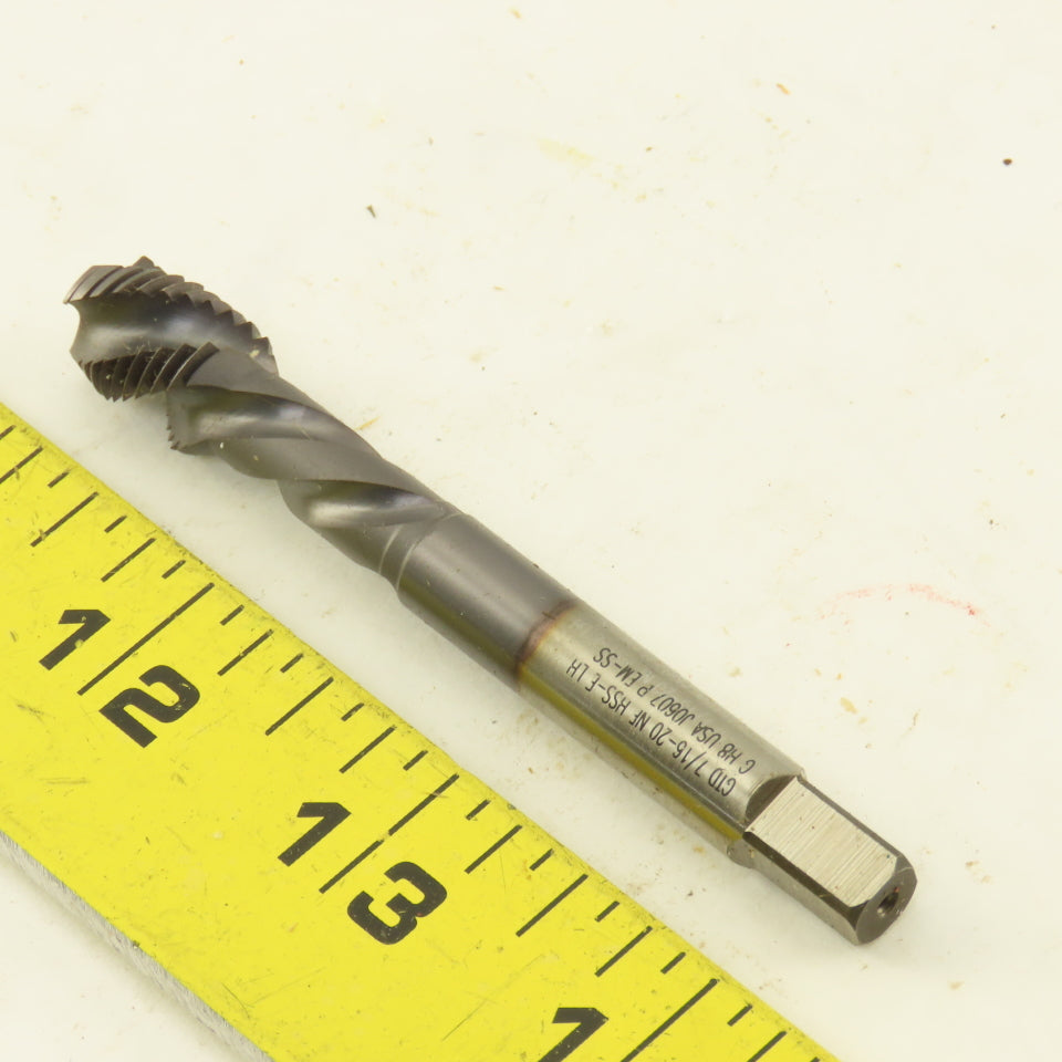 Greenfield GTD 7/16"-20 3 Flute Twist Right Hand Bottoming Tap TiCN Coated