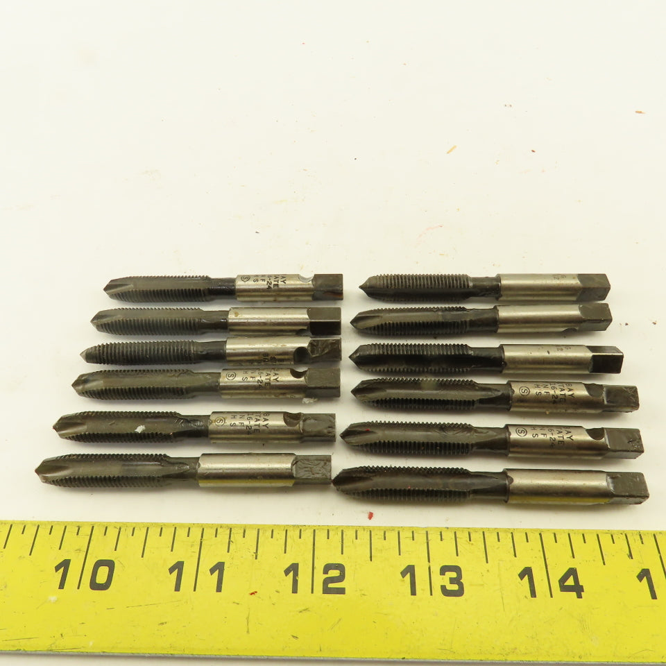 Bay State Tap & Die 5/16"-24 NF H-2 Flute Spiral Point Hand Tap NOS Lot Of 12
