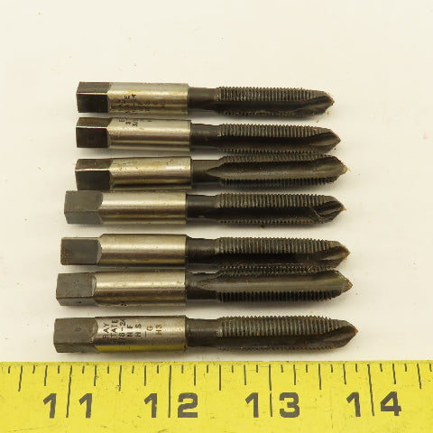 Bay State Tap & Die 3/8"-24 NF H-3 Flute Spiral Point Hand Tap NOS Lot Of 7