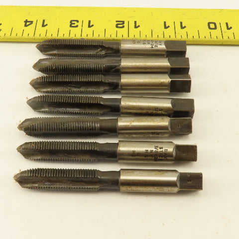 Bay State Tap & Die 3/8"-24 NF H-3 Flute Spiral Point Hand Tap NOS Lot Of 7