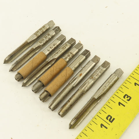 Besly 5/16"-24 NF Straight Flute Tapered And Bottoming Hand Tap NOS Lot Of 9