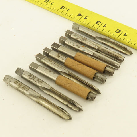 Besly 5/16"-24 NF Straight Flute Tapered And Bottoming Hand Tap NOS Lot Of 9