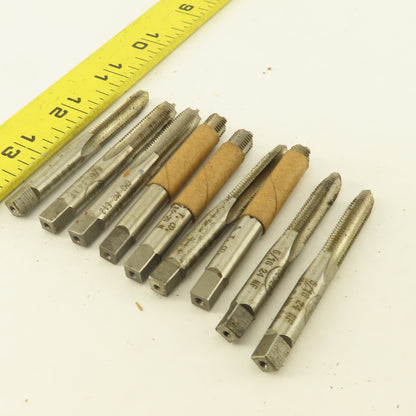 Besly 5/16"-24 NF Straight Flute Tapered And Bottoming Hand Tap NOS Lot Of 9