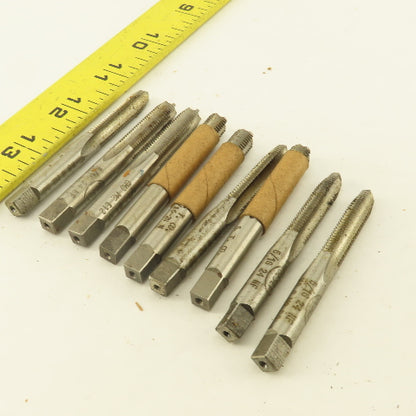 Besly 5/16"-24 NF Straight Flute Tapered And Bottoming Hand Tap NOS Lot Of 9