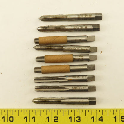 Besly 5/16"-24 NF Straight Flute Tapered And Bottoming Hand Tap NOS Lot Of 9