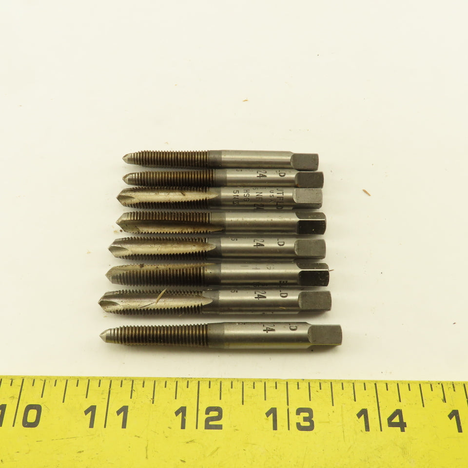 Butterfield 5/16"-24 NF Straight Flute Plug Hand Tap Lot Of 8