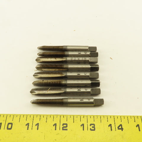 Butterfield 5/16"-24 NF Straight Flute Plug Hand Tap Lot Of 8