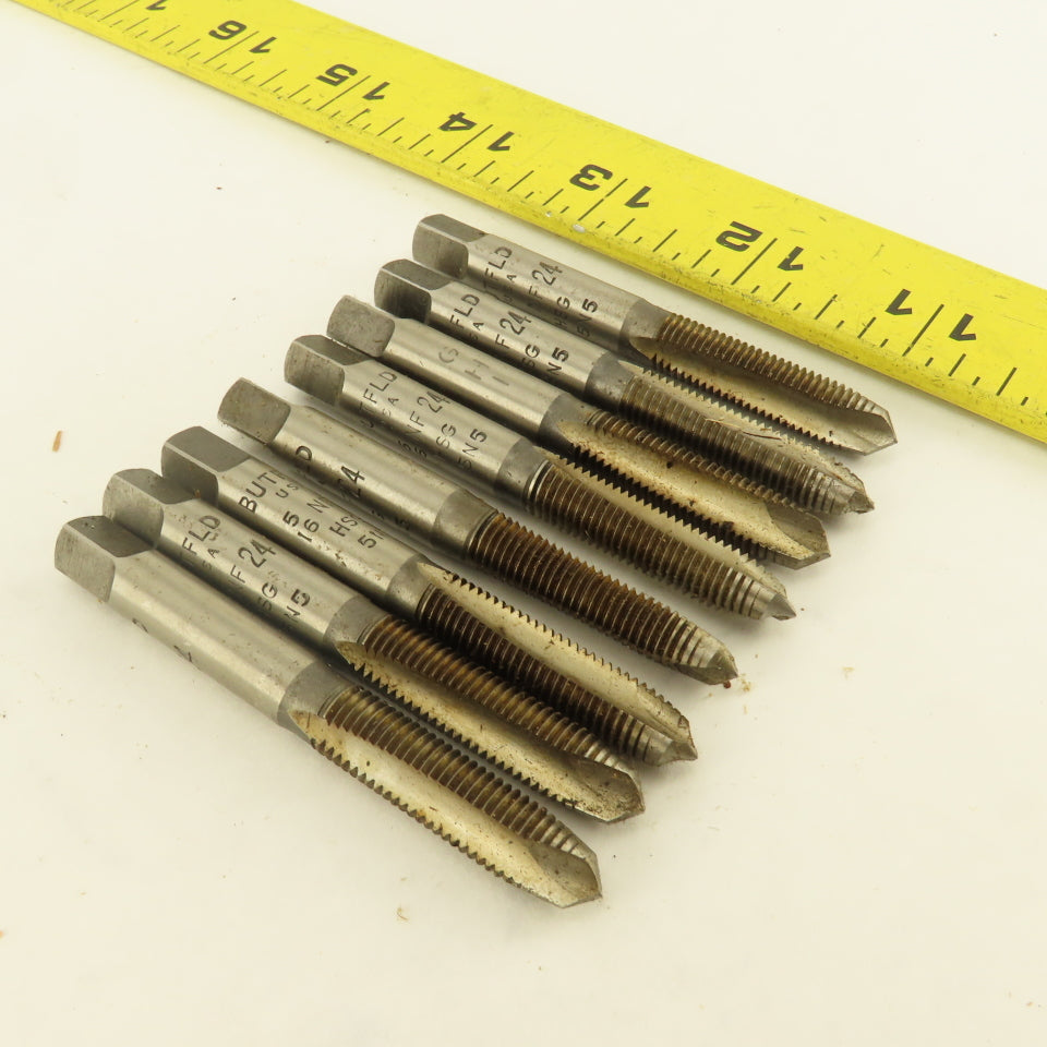 Butterfield 5/16"-24 NF Straight Flute Plug Hand Tap Lot Of 8