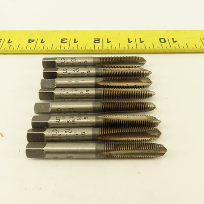 Butterfield 5/16"-24 NF Straight Flute Plug Hand Tap Lot Of 8