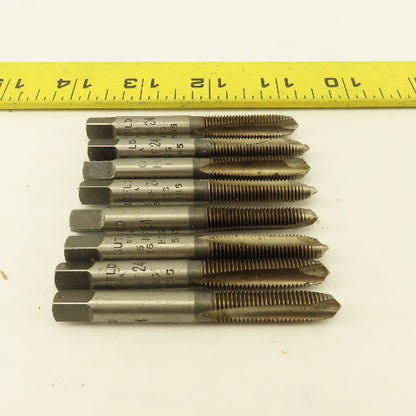Butterfield 5/16"-24 NF Straight Flute Plug Hand Tap Lot Of 8