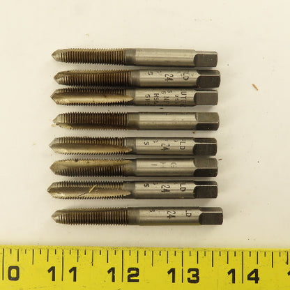 Butterfield 5/16"-24 NF Straight Flute Plug Hand Tap Lot Of 8
