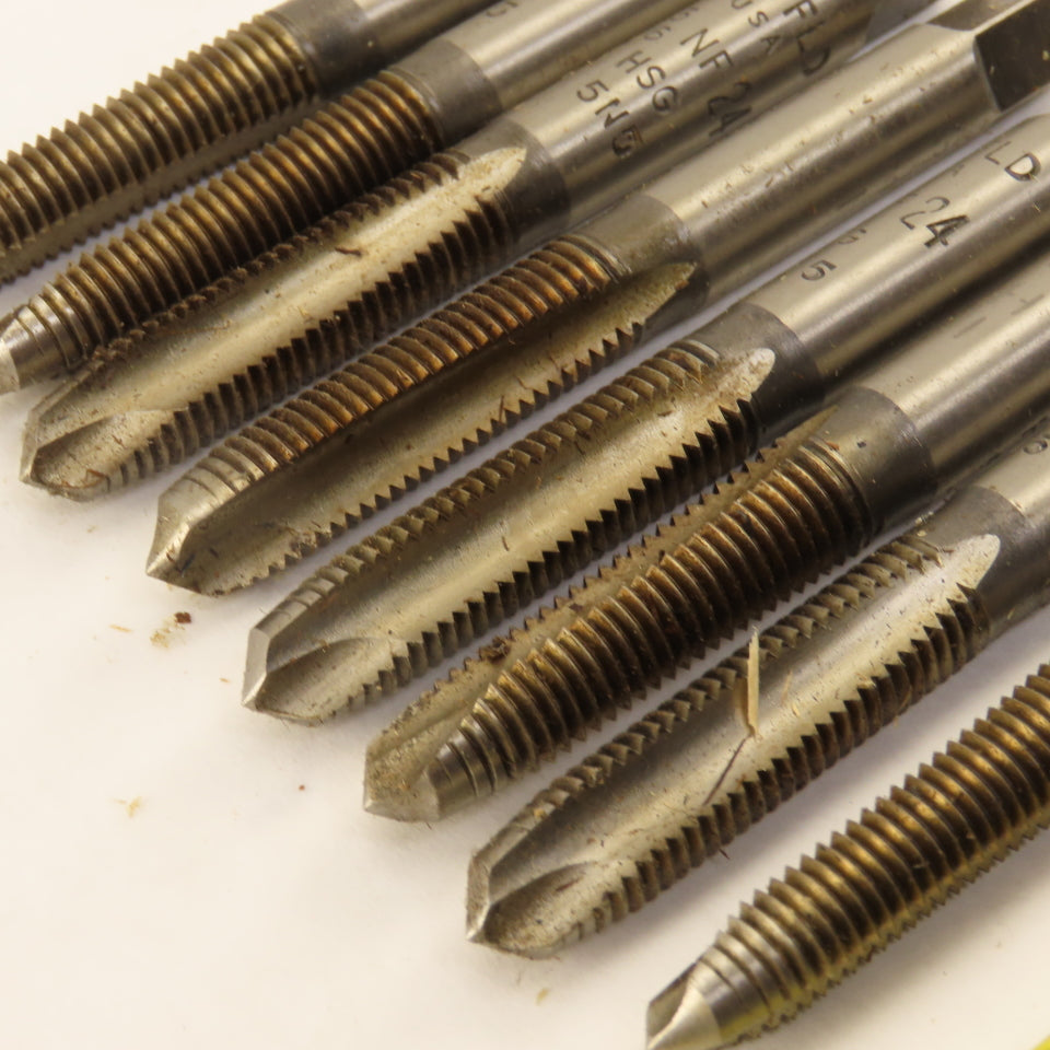Butterfield 5/16"-24 NF Straight Flute Plug Hand Tap Lot Of 8
