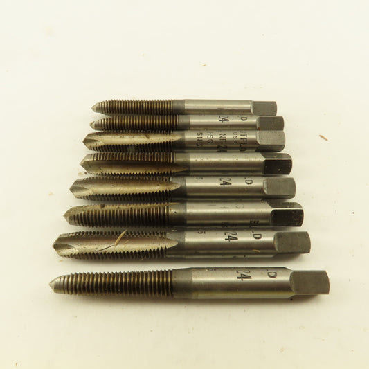Butterfield 5/16"-24 NF Straight Flute Plug Hand Tap Lot Of 8