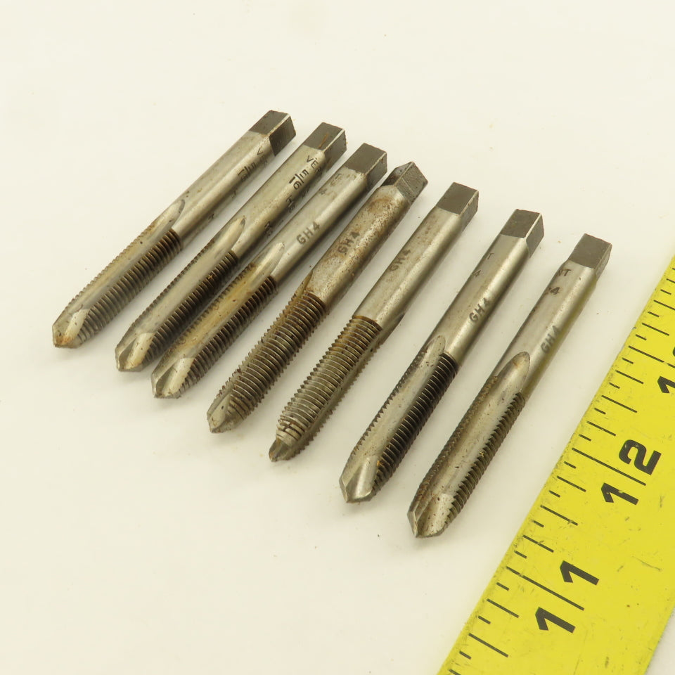 Vermont 5/16"-24 NF Straight Flute Spiral Point Hand Tap Lot Of 7