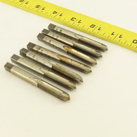Vermont 5/16"-24 NF Straight Flute Spiral Point Hand Tap Lot Of 7