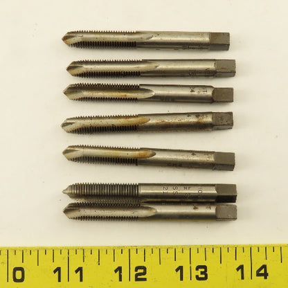 Vermont 5/16"-24 NF Straight Flute Spiral Point Hand Tap Lot Of 7